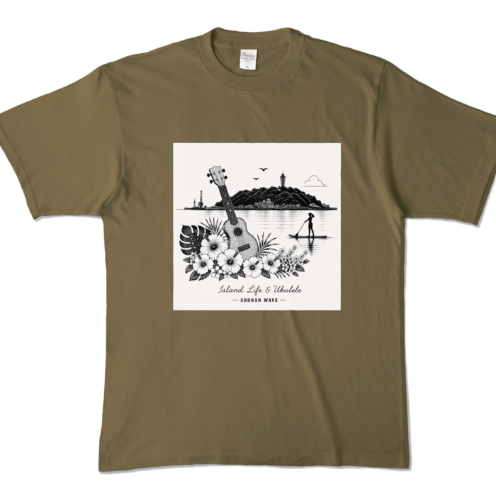 カラーTシャツ - XL - オリーブ (濃色)