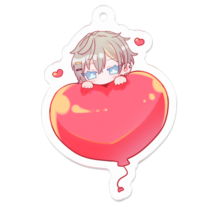 アクリルキーホルダー（コーティング） - 50 x 50 (mm)