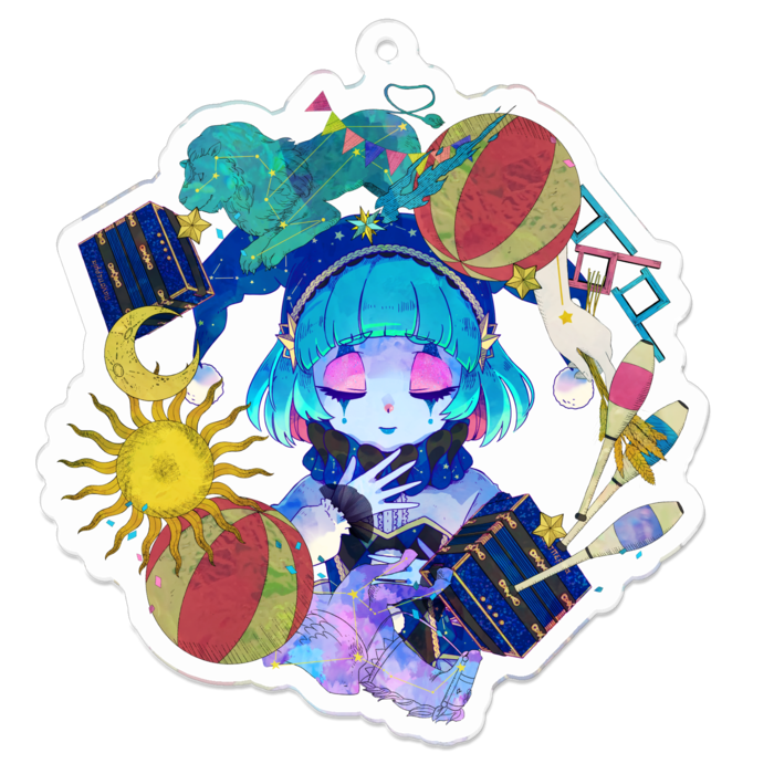 アクリルキーホルダー - 70 x 70 (mm)