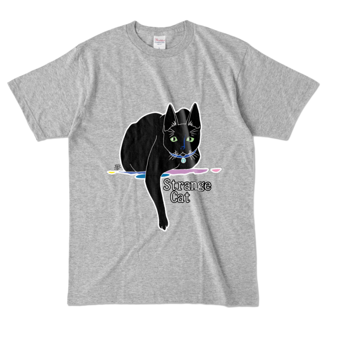 カラーTシャツ - L - 杢グレー (濃色)