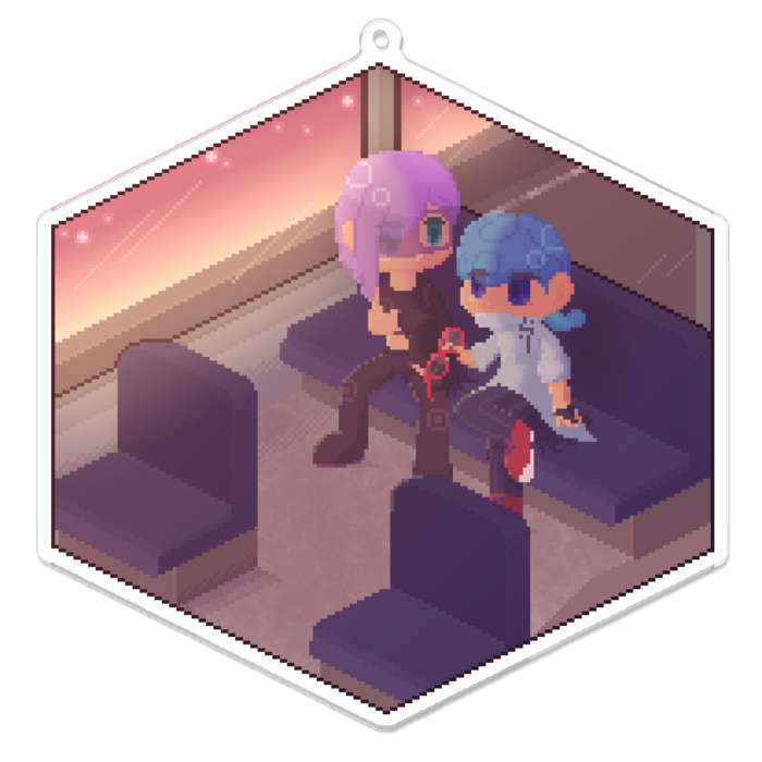 アクリルキーホルダー - 100 x 100 (mm)