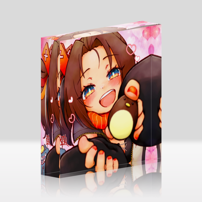 ホワイトver. アクリルブロック - 100x100mm(1)