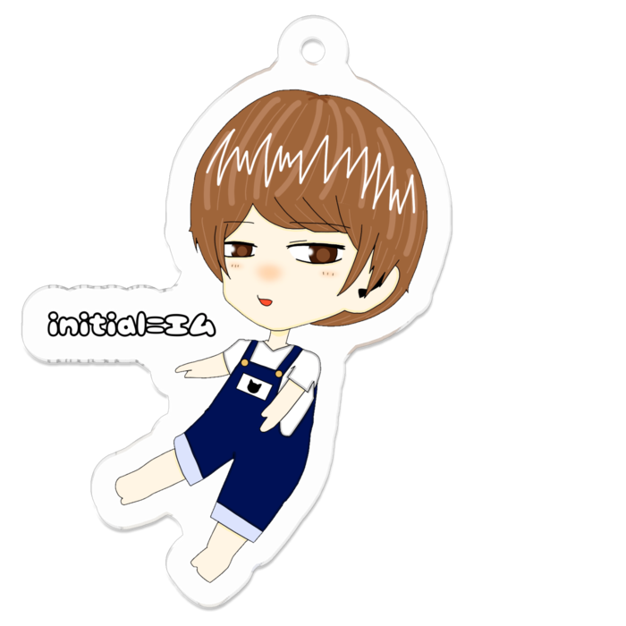 アクリルキーホルダー - 50 x 50 (mm)