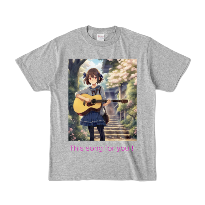 カラーTシャツ - S - 杢グレー (濃色)