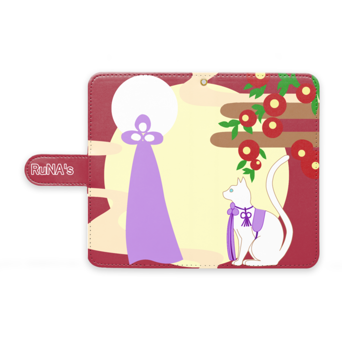 手帳型Androidケース - M - ストラップ穴 あり