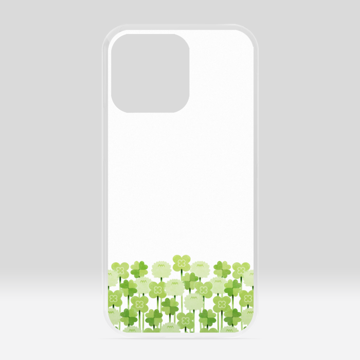 クリアiPhoneケース　白色　iPhone 13Pro