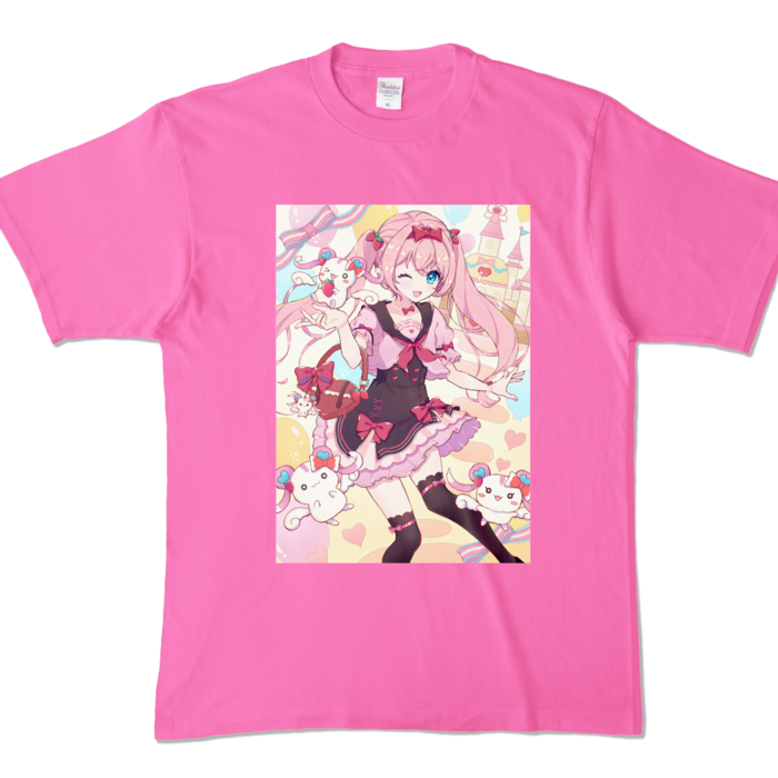 カラーTシャツ - XL - ピンク (濃色)