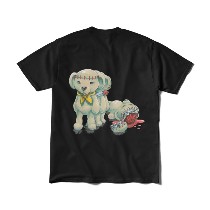 Tシャツ（短納期） - M - ブラック　脳くま
