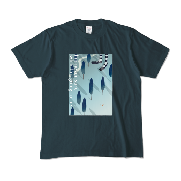 カラーTシャツ - M - デニム (濃色)