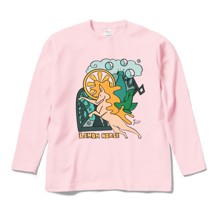 ロングスリーブTシャツ - M - ライトピンク