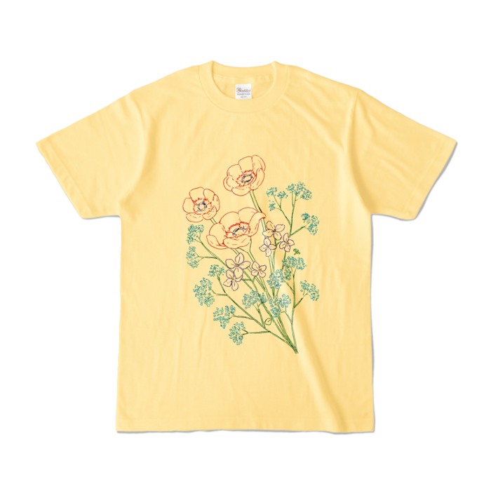 カラーTシャツ - S - ライトイエロー (淡色)