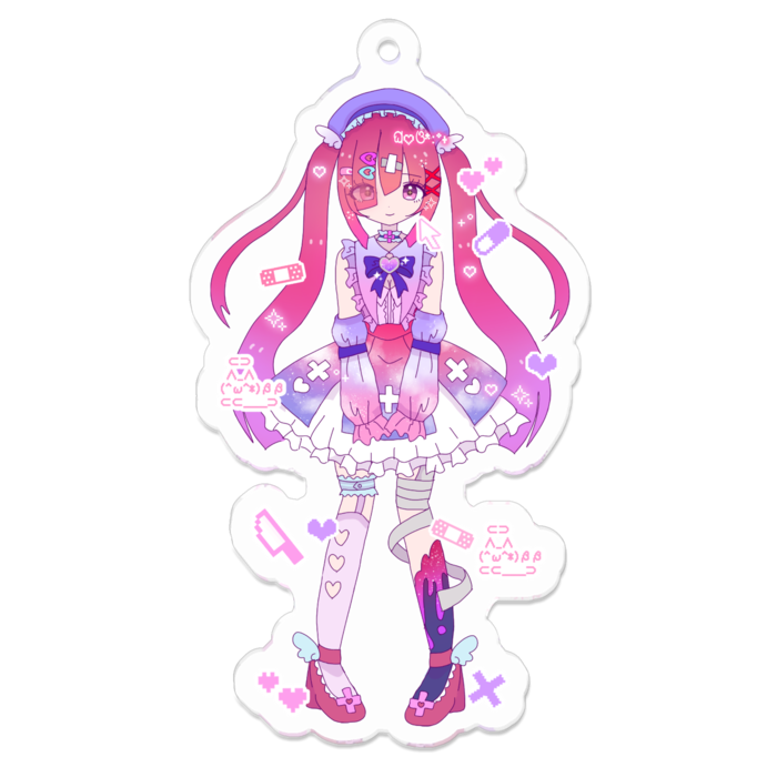 アクリルキーホルダー - 70 x 70 (mm)