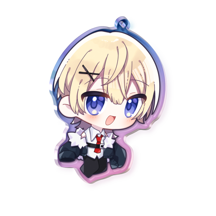 オーロラアクリルキーホルダー - 70 × 70mm