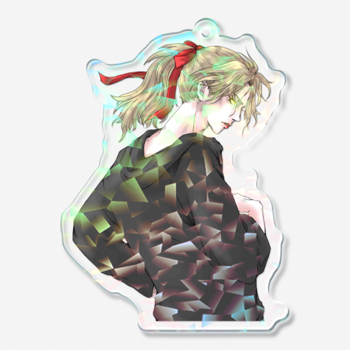 ホログラムアクリルキーホルダー - 70 × 70mm