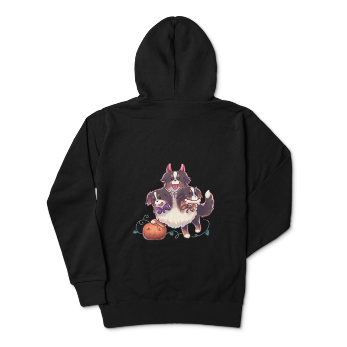 ジップパーカー - L - ブラック