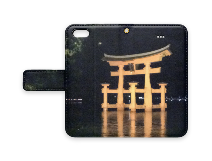 手帳型iPhoneケース - iPhone 5 / 5s / SE - ストラップ穴 あり