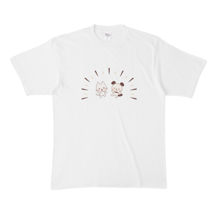 Tシャツ　カラー　白色　XL