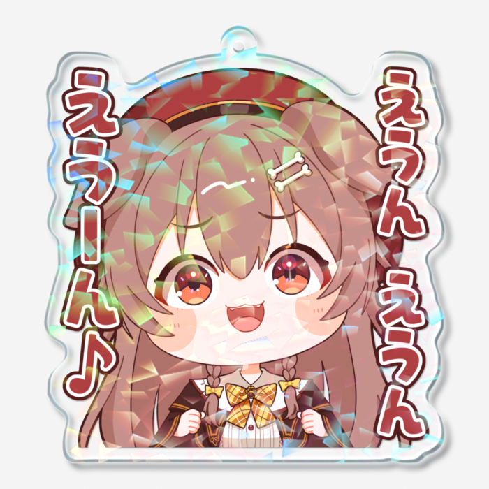 ホログラムアクリルキーホルダー - 70 × 70mm