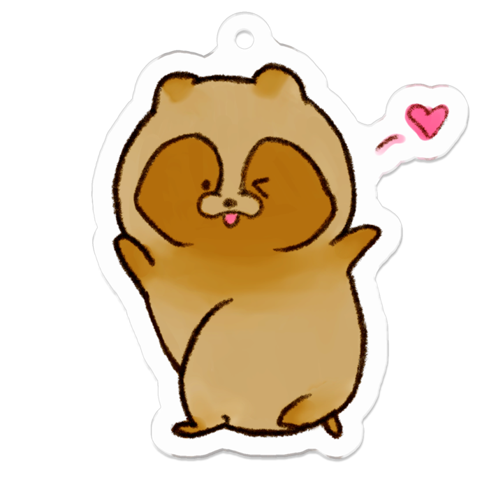 アクリルキーホルダー - 50 x 50 (mm)