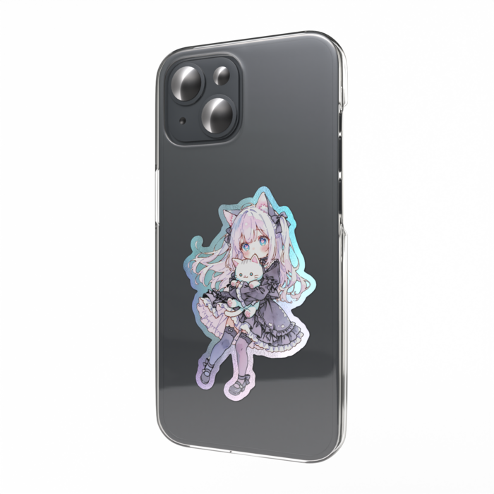 オーロラスマホステッカー - 縦