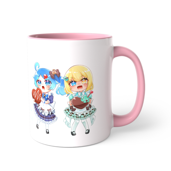 ツートンカラーマグカップ - 直径 8.2cm / 高さ 9.5cm