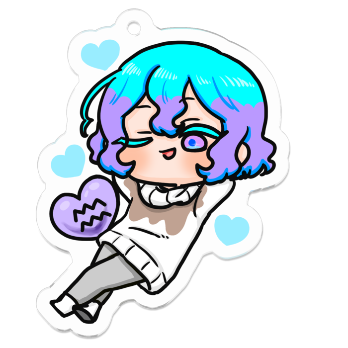 アクリルキーホルダー - 50 x 50 (mm)