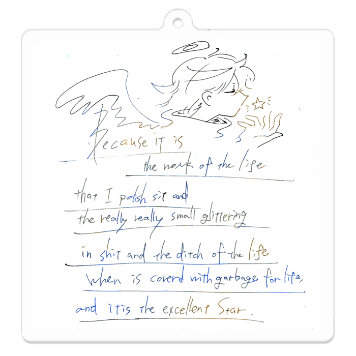 アクリルキーホルダー - 70 x 70 (mm)