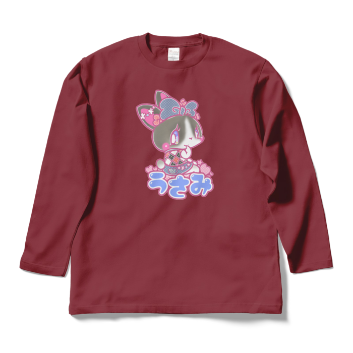 ロングスリーブTシャツ - L - バーガンディ