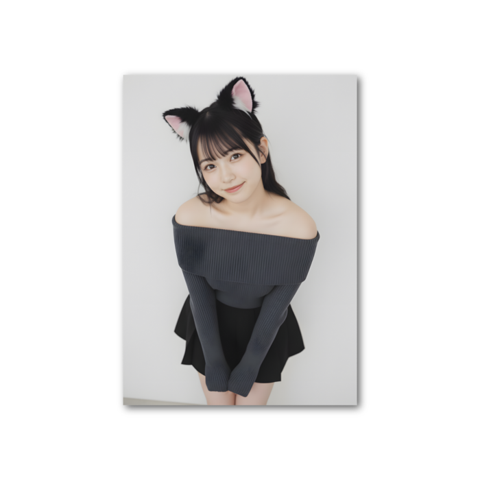 フォト風カード - 縦 - 片面