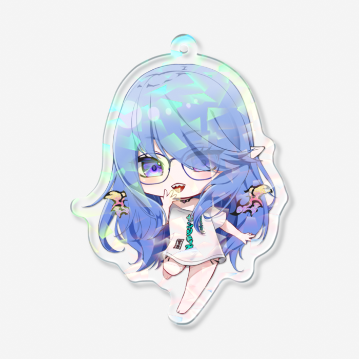 ホログラムアクリルキーホルダー - 70 × 70mm