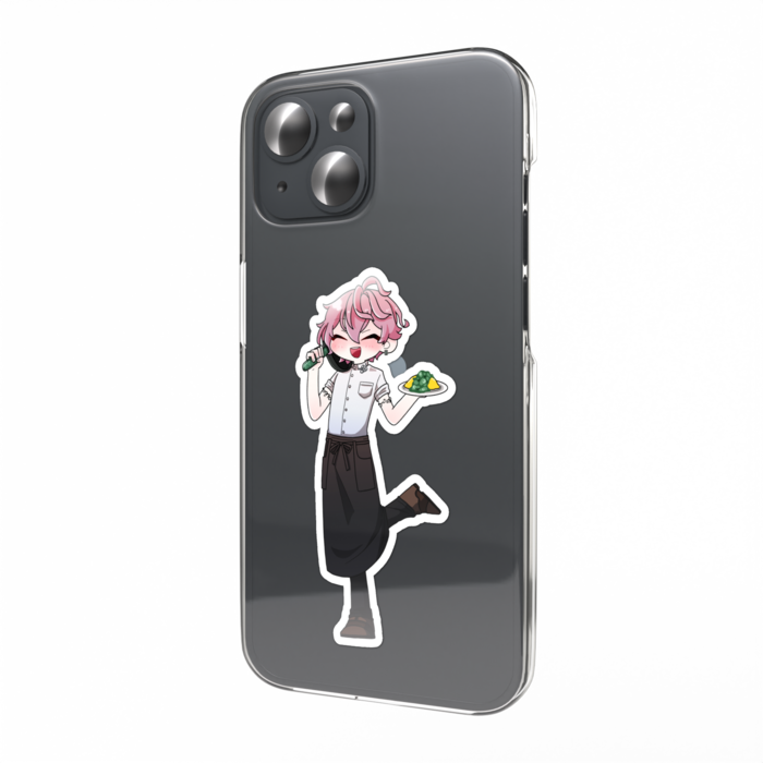 スマホステッカー / 笑顔眼鏡なし