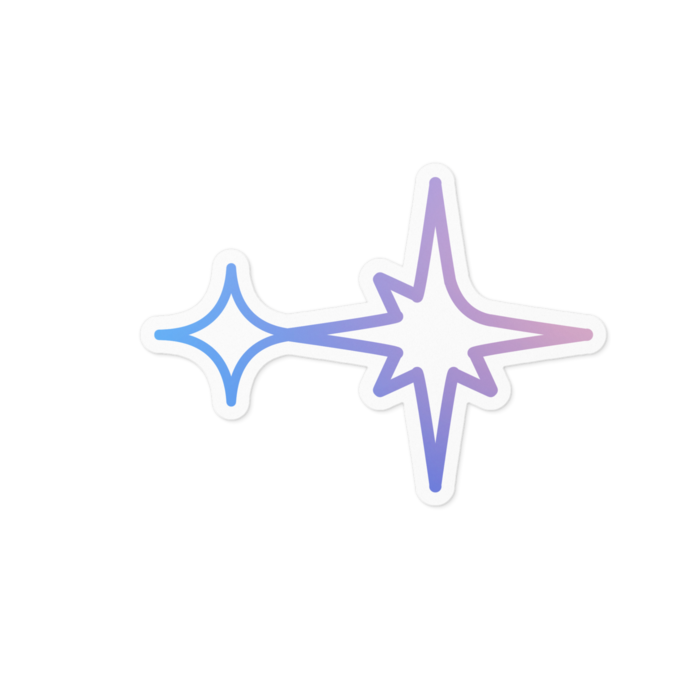 ステッカー - 100 x 100 (mm)