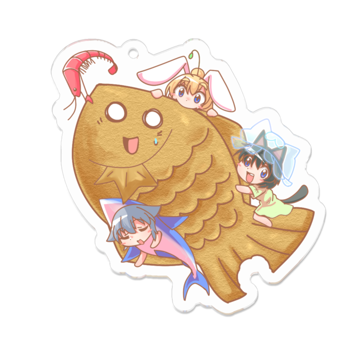 アクリルキーホルダー - 70 x 70 (mm)