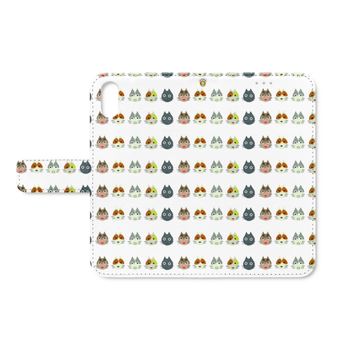 手帳型iPhoneケース - iPhone X - ストラップ穴 あり