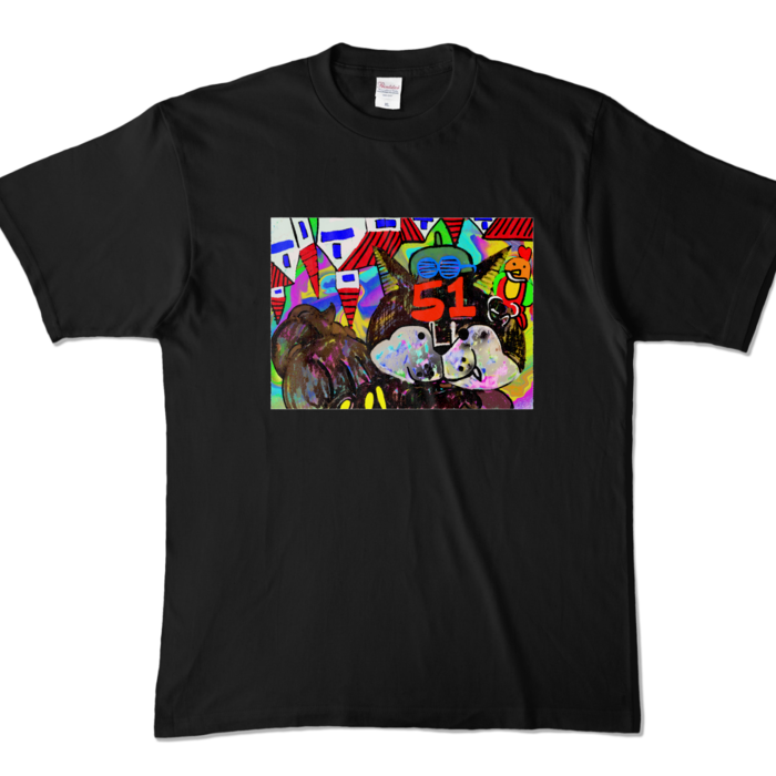 カラーTシャツ - XL - ブラック (濃色)