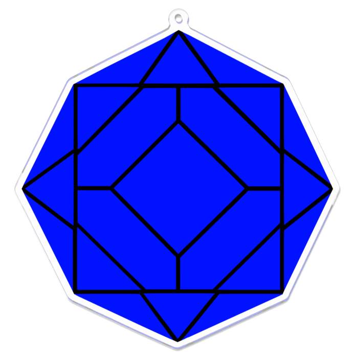 アクリルキーホルダー - 100 x 100 (mm)