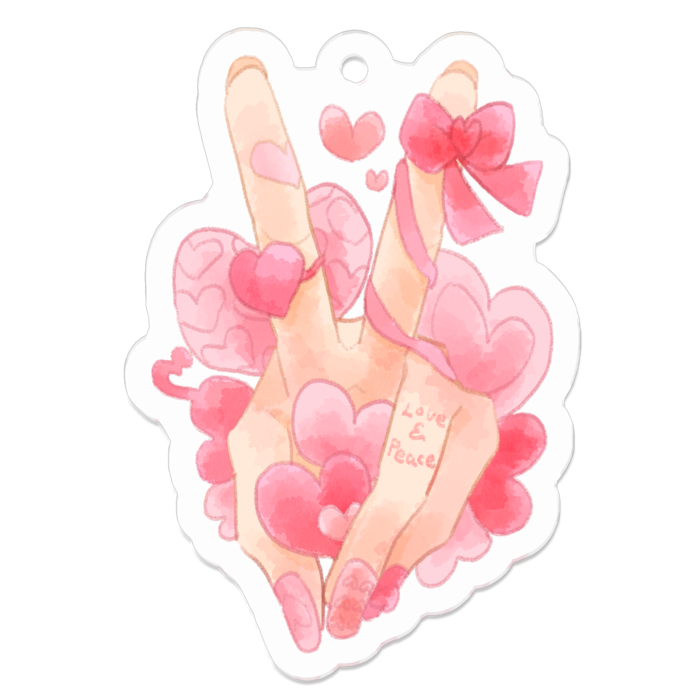 アクリルキーホルダー - 50 x 50 (mm)