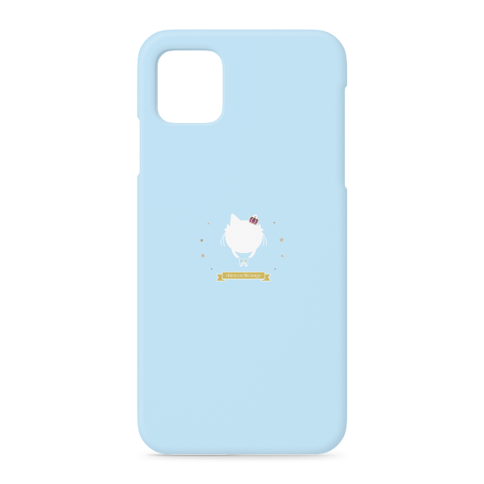 【水色×ロゴモチーフ】iPhoneケース - iPhone 11 Pro Max - 側面あり