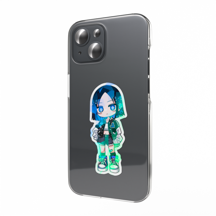 ホログラムスマホステッカー - 縦