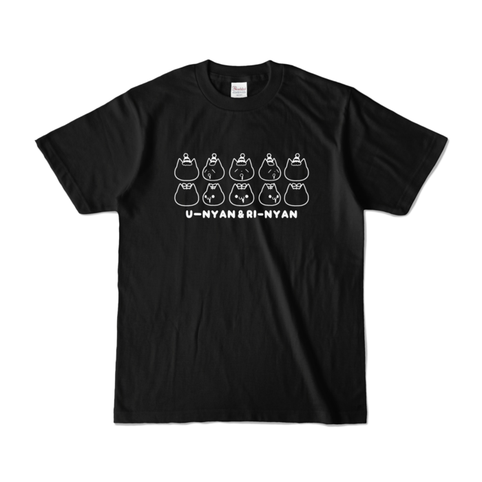 カラーTシャツ(濃色) - S - 正面 - ブラック