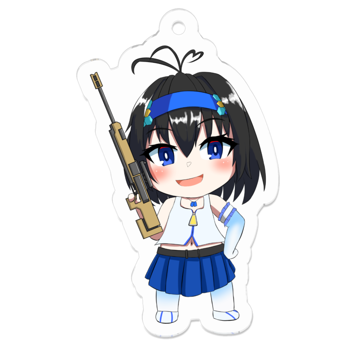 アクリルキーホルダー（コーティング） - 50 x 50 (mm)