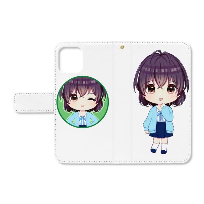 手帳型iPhoneケース - iPhone11Pro - ストラップ穴 あり