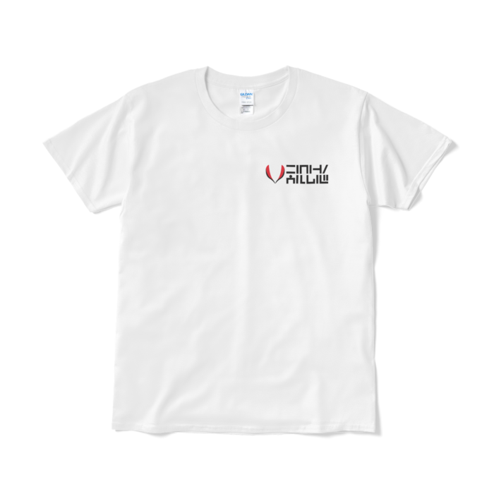 Tシャツ（短納期）ホワイト - L - 赤×白柄