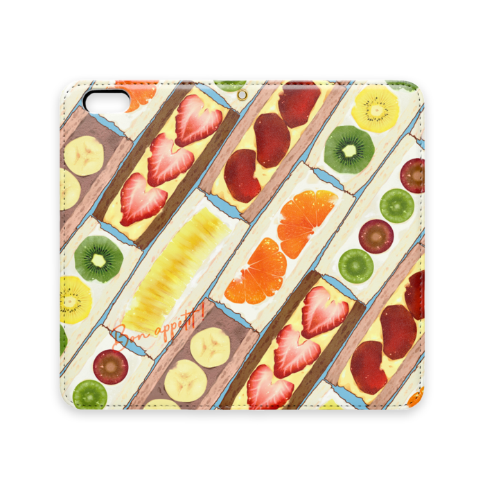 手帳型iPhoneケース(ベルトなし) - iPhone 6 Plus / 6s Plus - ストラップ穴 あり