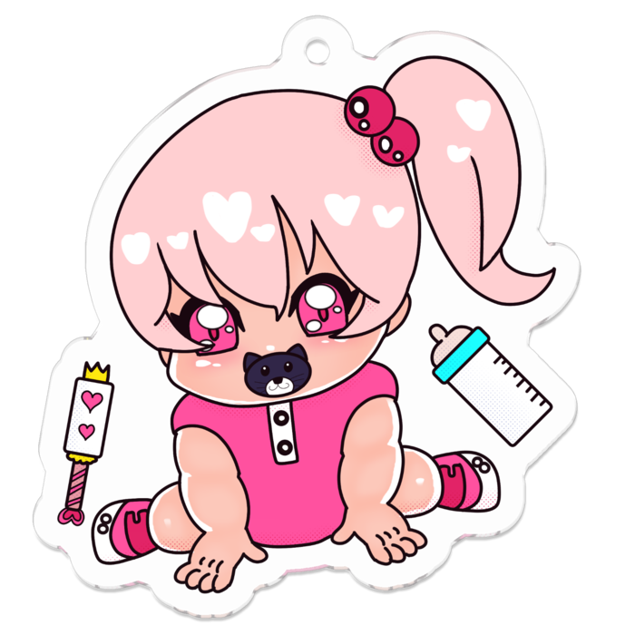 アクリルキーホルダー - 50 x 50 (mm)