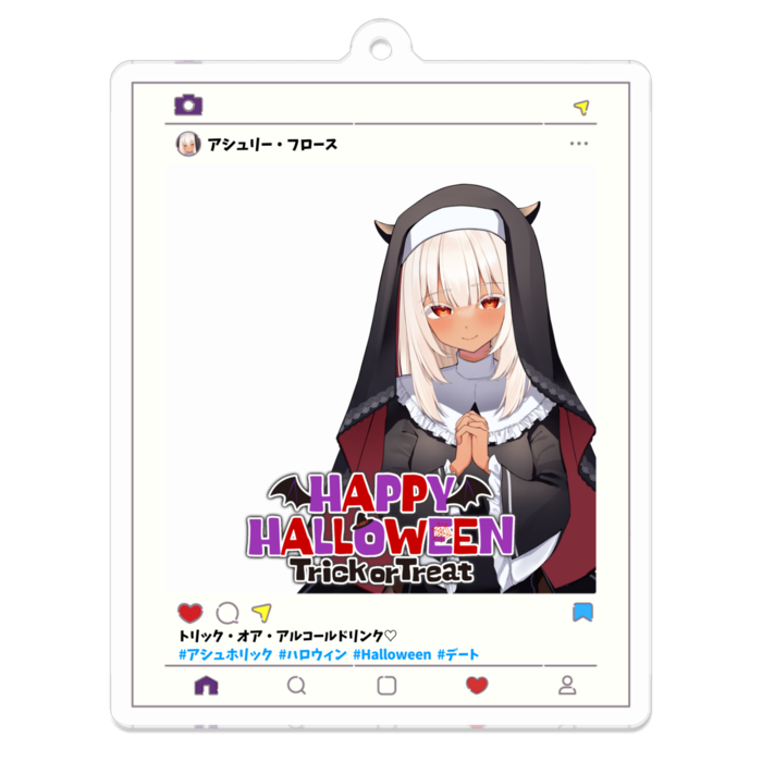 アクリルキーホルダー - 70 x 70 (mm)