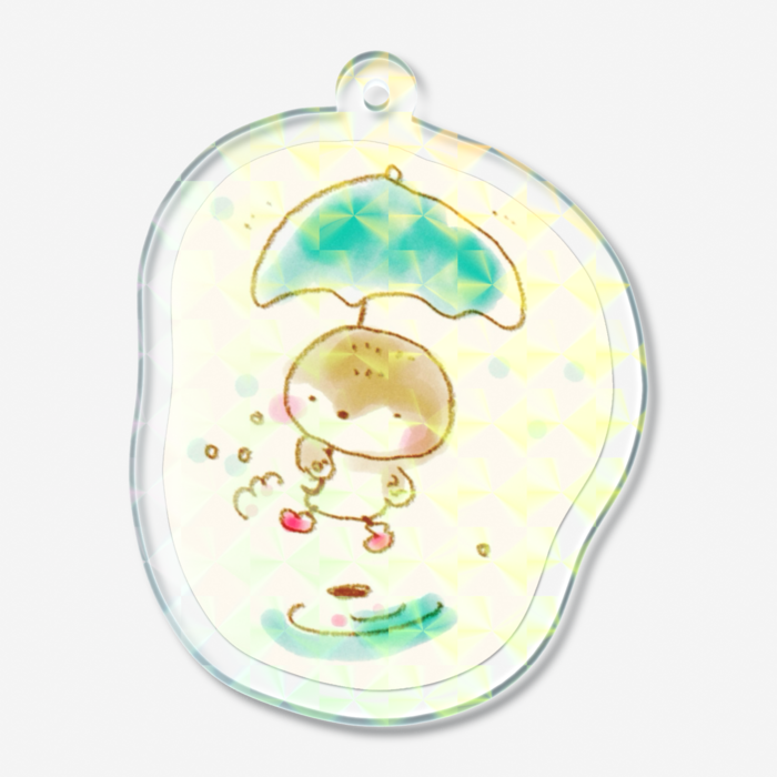 ホログラムアクリルキーホルダー - 50 × 50mm