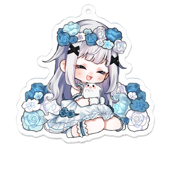 アクリルキーホルダー（コーティング） - 70 x 70 (mm)