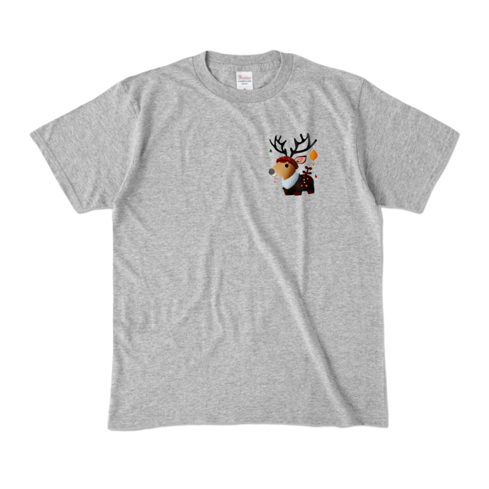 カラーTシャツ - M - 杢グレー (濃色)