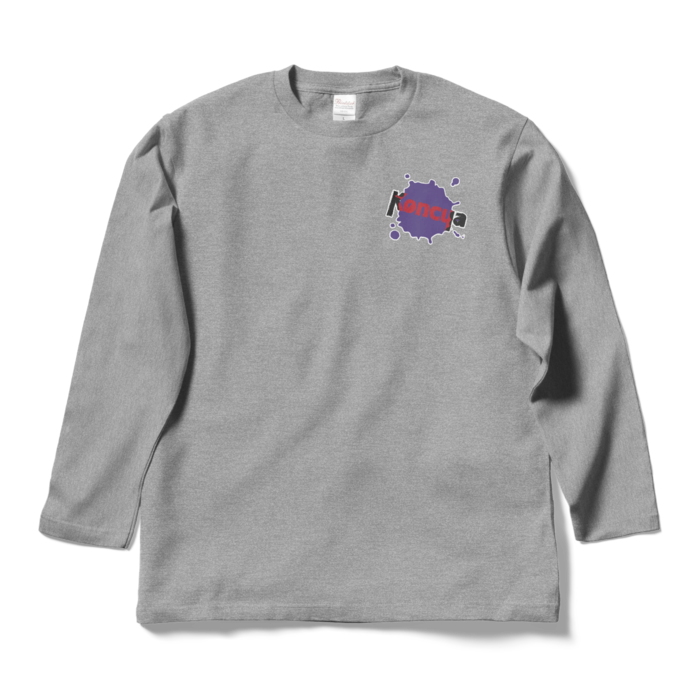 Koncua:ロングTシャツ - L - 杢グレー